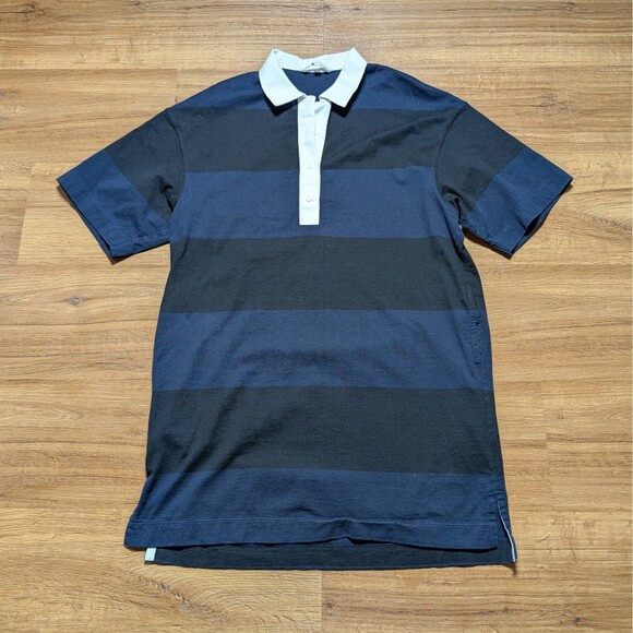 Uniqlo Black and Blue Striped Mini Dress - Picture 1 of 10